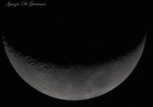 Dettaglio della Luna crescente